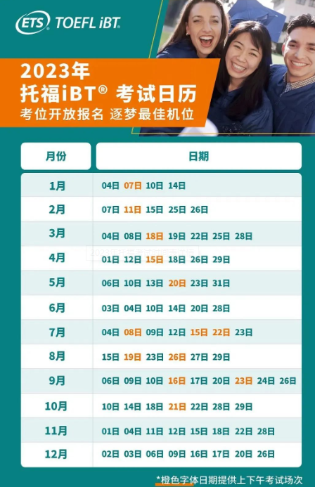 2023年浙江7月托?？荚嚂r間